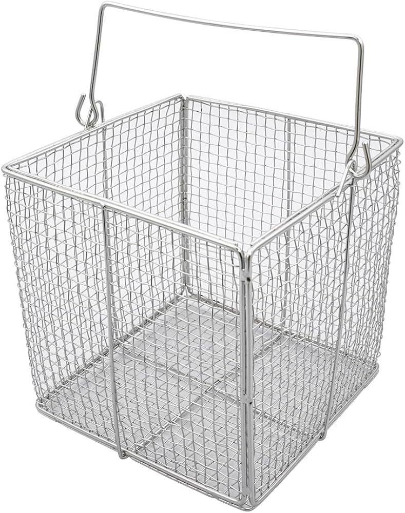 瞬間お値下げ❣️蔵出し　希少品　カゴ　洗い上げカゴなどに！おしゃれ！ Amazon | アズワン ステンレス角型洗浄カゴ小150 /1-3451-01 | 洗浄